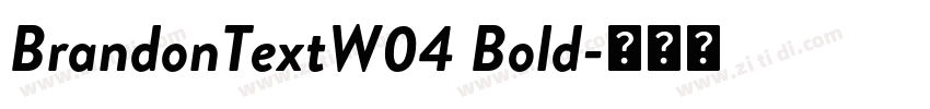BrandonTextW04 Bold字体转换